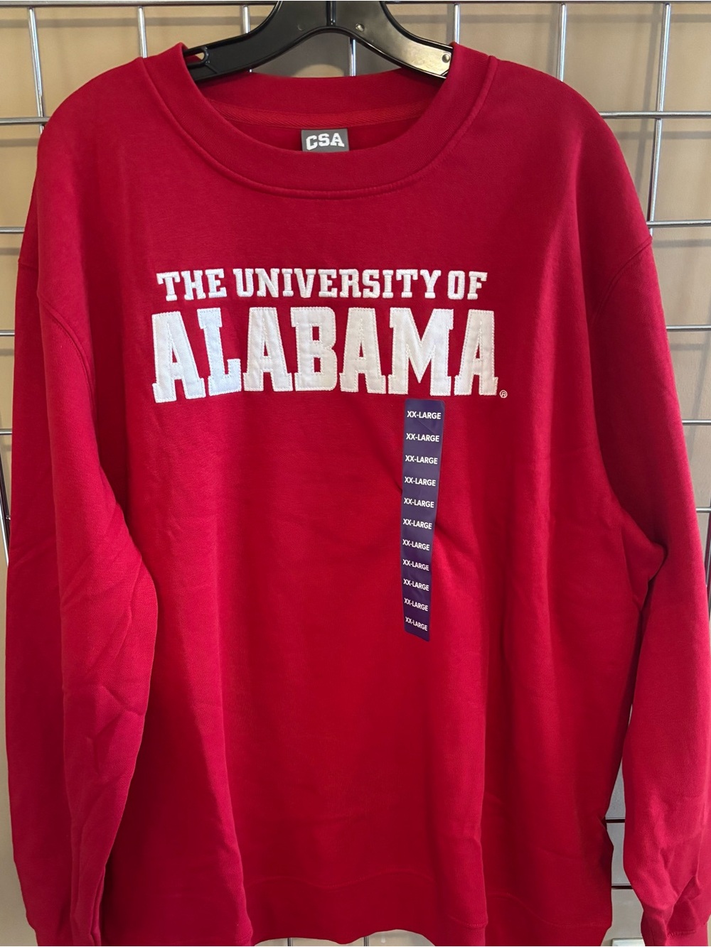 NWT University of Alabama Crewneck Sweatshirt Embroidered SOFT Multiple Sizes